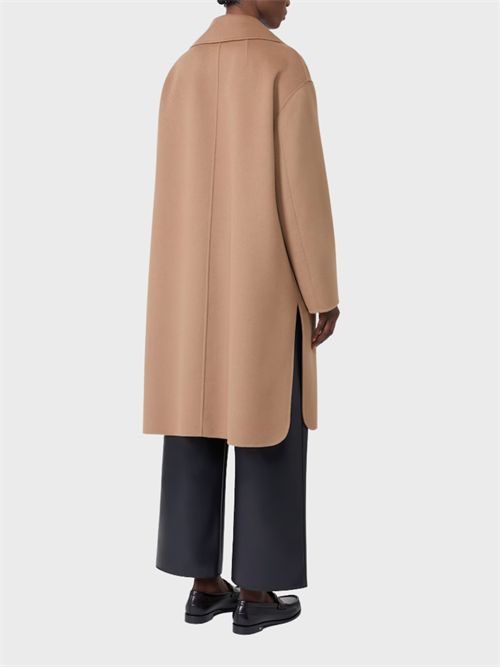 Midi double-breasted pure wool coat with curved side vents S' MAX MARA | 2629016031600045